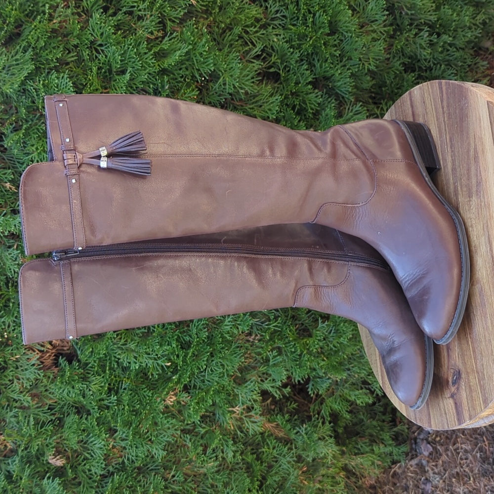Ralph Lauren Margalis Leather Riding Boots sz 8.5 B
